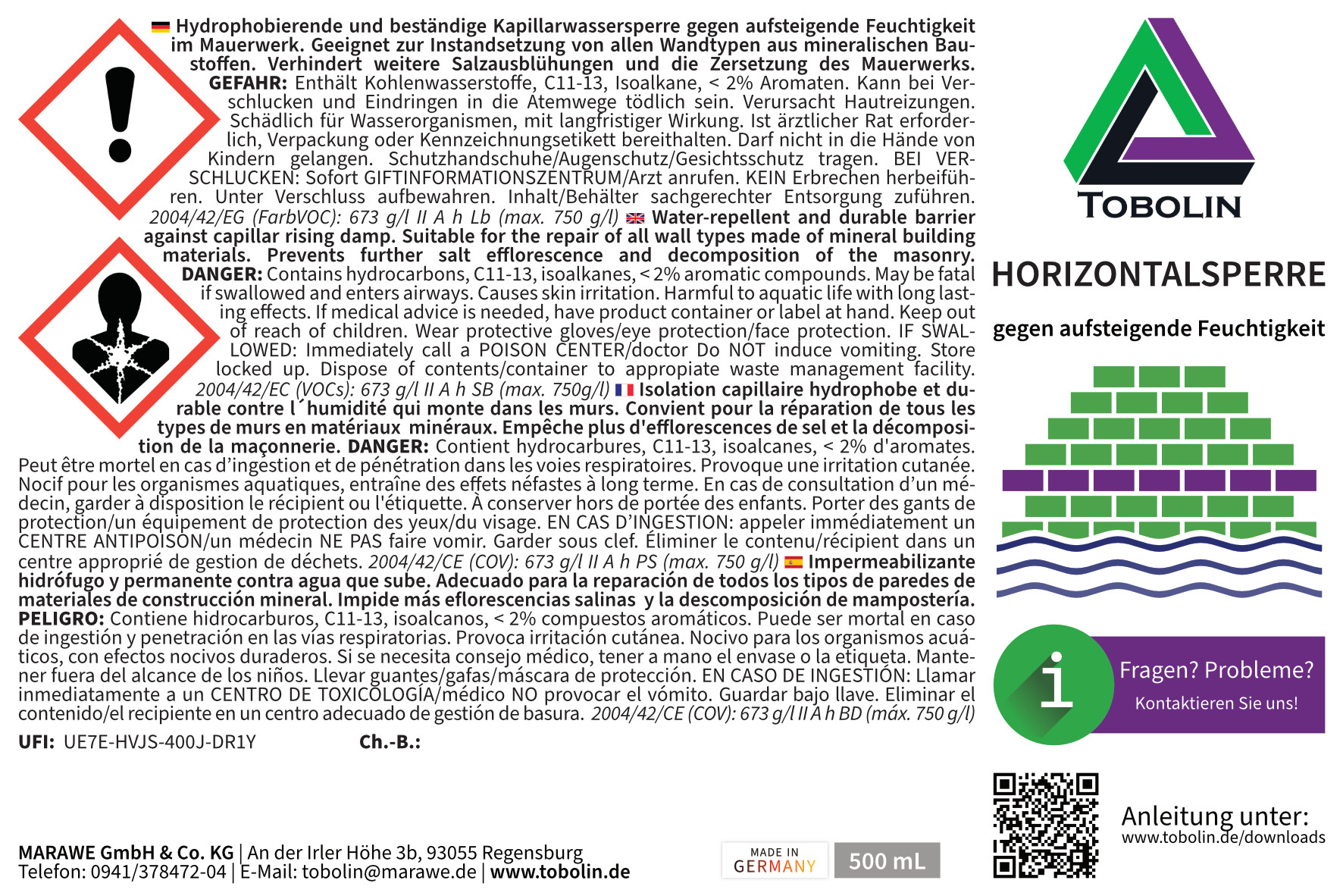 Anleitung Tobolin Horizontalsperre Anleitung Tobolin Horizontalsperre