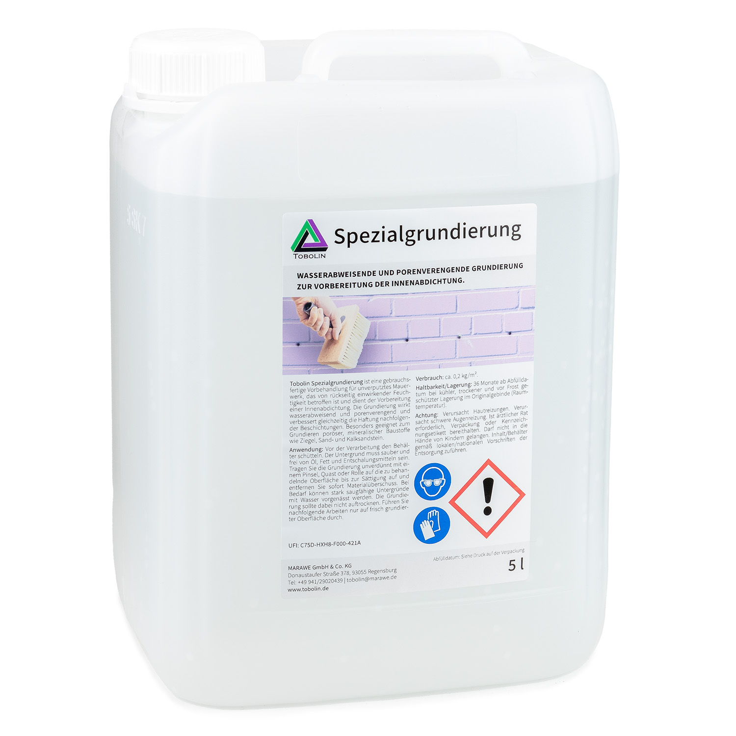 Spezialgrundierung – Vorbehandlung für Negativabdichtung